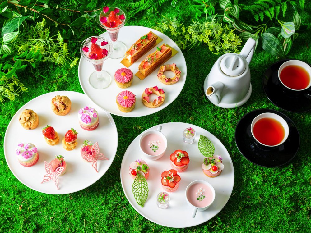 「東京マリオットホテル」「Flower Garden」がテーマ　ヴィーガンスイーツで優雅に楽しむ「Vegan Afternoon Tea -Spring-」2023年3月1日スタート