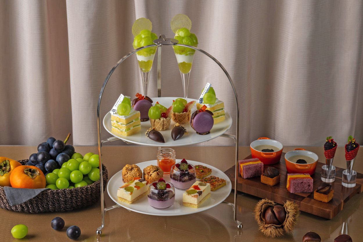 「東京マリオットホテル」ぶどうが主役！秋の味覚を堪能する「Afternoon Tea -Autumn Fruits Basket-」2023年9月1日スタート